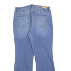 LEVI'S Womens Regular Fit Blue Denim Bootcut Jeans W31 L30 Classic Style Zip