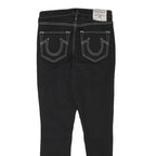 TRUE RELIGION Womens Jeans Black Slim Skinny Denim W27 L26 Contrast Stitch