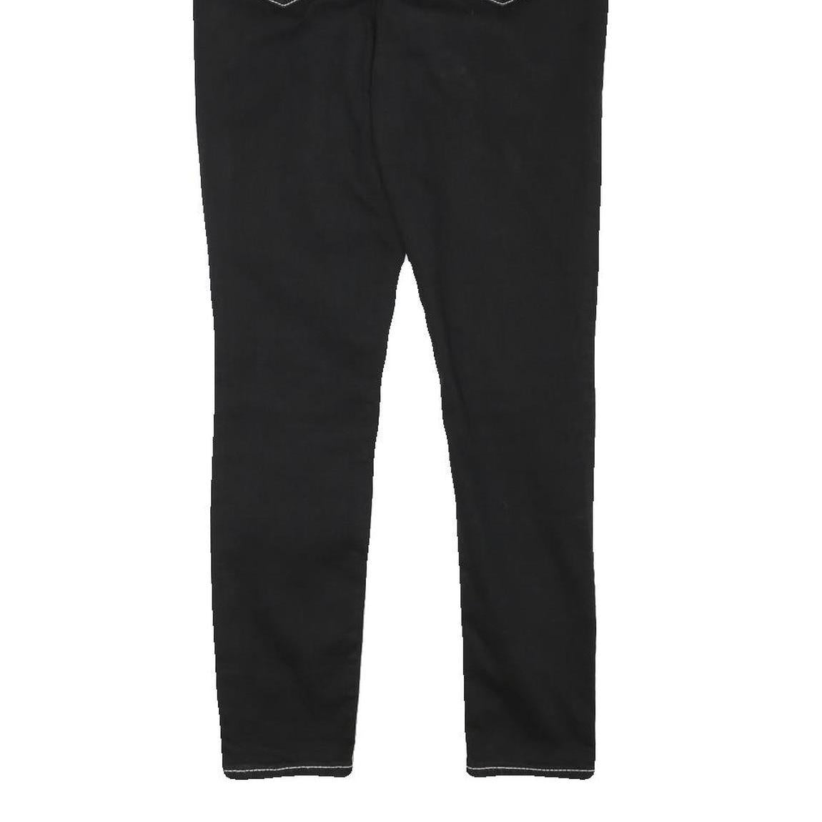 TRUE RELIGION Womens Jeans Black Slim Skinny Denim W27 L26 Contrast Stitch