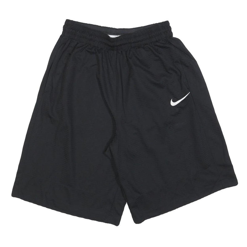 NIKE Mens Shorts Black L W30 Casual Plain Sports Logo Lightweight