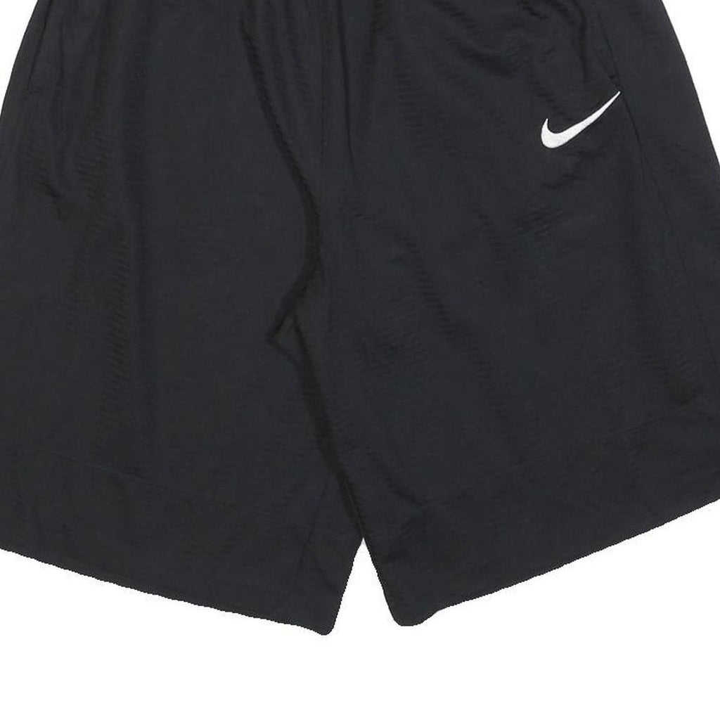 NIKE Mens Shorts Black L W30 Casual Plain Sports Logo Lightweight