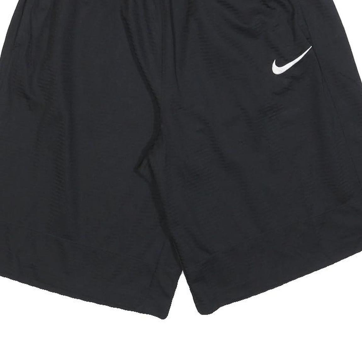 NIKE Mens Shorts Black L W30 Casual Plain Sports Logo Lightweight