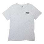 LEVIS Mens Grey Graphic T-Shirt M Short Sleeve Crew Neck Cotton Blend Casual