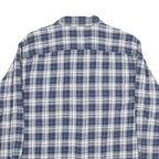 RED HEAD Mens Blue & White Check Shirt 2XL Long Sleeve Cotton Casual Workwear