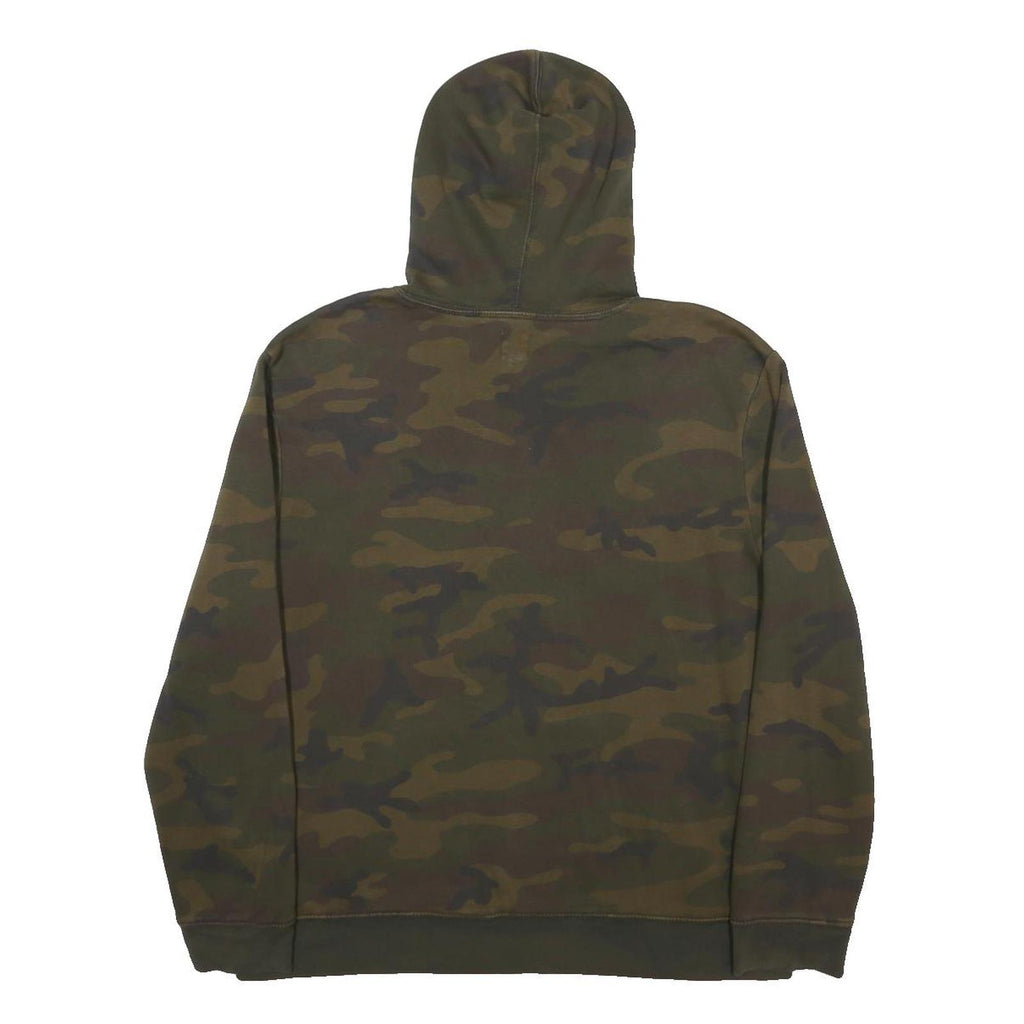 GAP Womens Green Camouflage Pullover Hoodie XL Cotton Blend Casual