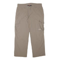 MAMMUT Womens Regular Fit Beige Cargo Trousers W34 L28 Outdoor Zip Closure