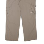 MAMMUT Womens Regular Fit Beige Cargo Trousers W34 L28 Outdoor Zip Closure