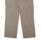 MAMMUT Womens Regular Fit Beige Cargo Trousers W34 L28 Outdoor Zip Closure