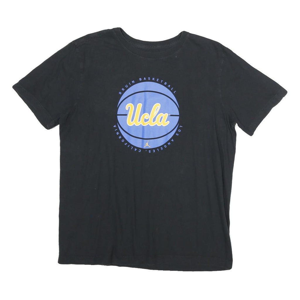 NIKE Mens Black UCLA Basketball Graphic T-Shirt M Crew Neck Short Sleeve