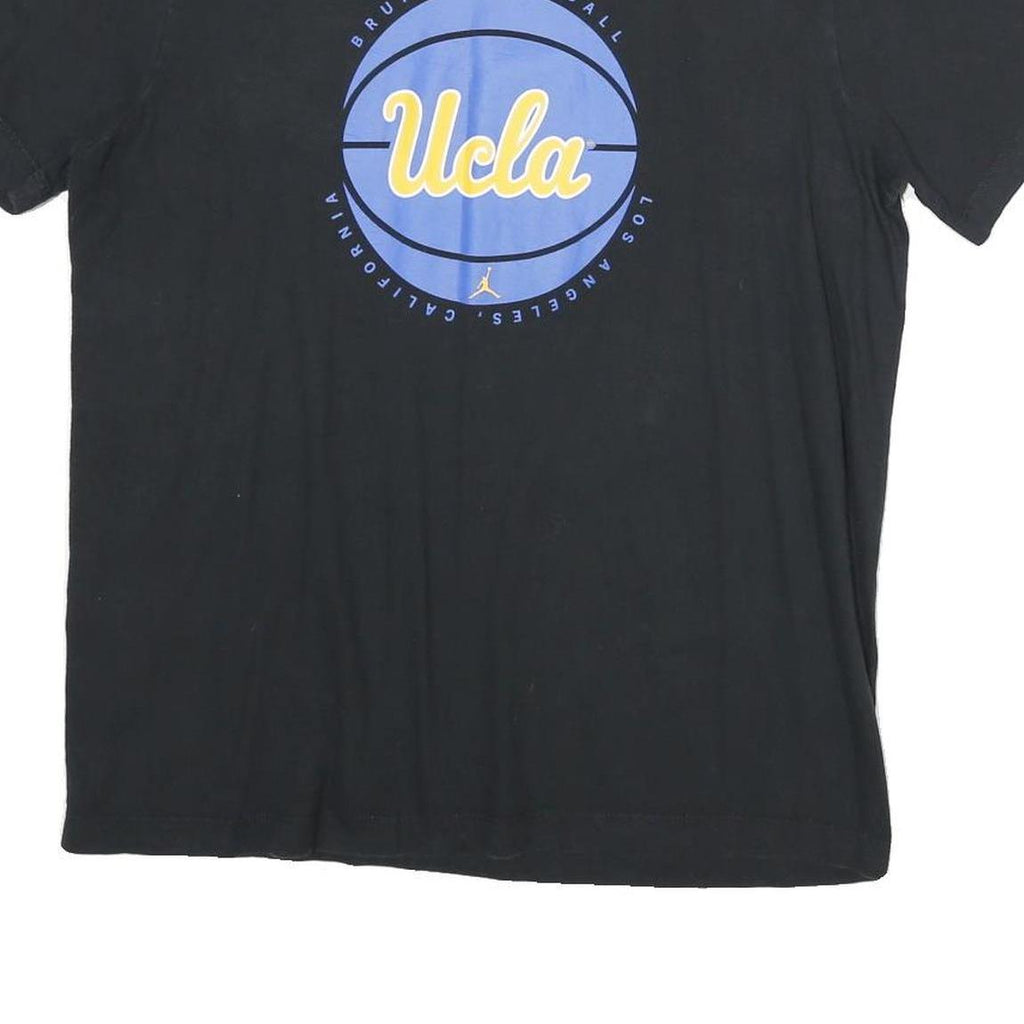 NIKE Mens Black UCLA Basketball Graphic T-Shirt M Crew Neck Short Sleeve