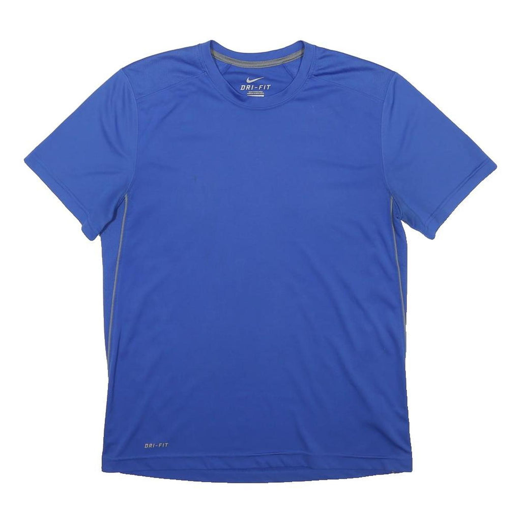 NIKE Mens Blue Active T-Shirt M Short Sleeve Crew Neck Lightweight Sportswear