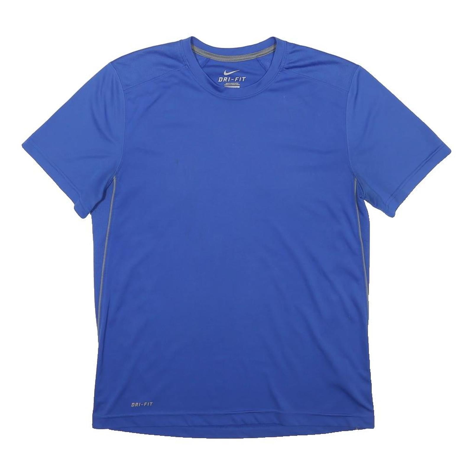 NIKE Mens Blue Active T-Shirt M Short Sleeve Crew Neck Lightweight Sportswear