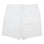 NAUTICA Mens White Casual Shorts L W35 Cotton Blend Classic Fit Pockets