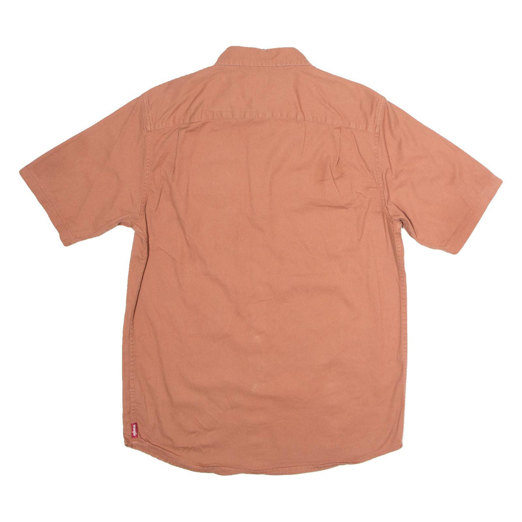 WRANGLER Mens Plain Shirt Orange S
