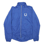 NFL Womens Blue Colts Zip Jacket M Nylon Lightweight Sportswear