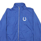 NFL Womens Blue Colts Zip Jacket M Nylon Lightweight Sportswear