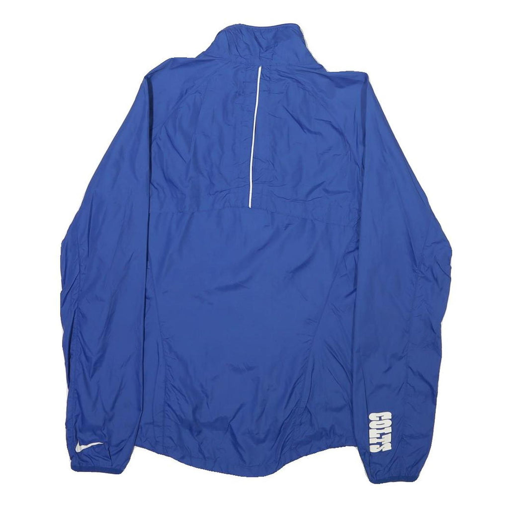 NFL Womens Blue Colts Zip Jacket M Nylon Lightweight Sportswear