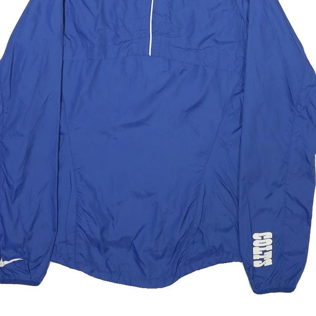 NFL Womens Blue Colts Zip Jacket M Nylon Lightweight Sportswear