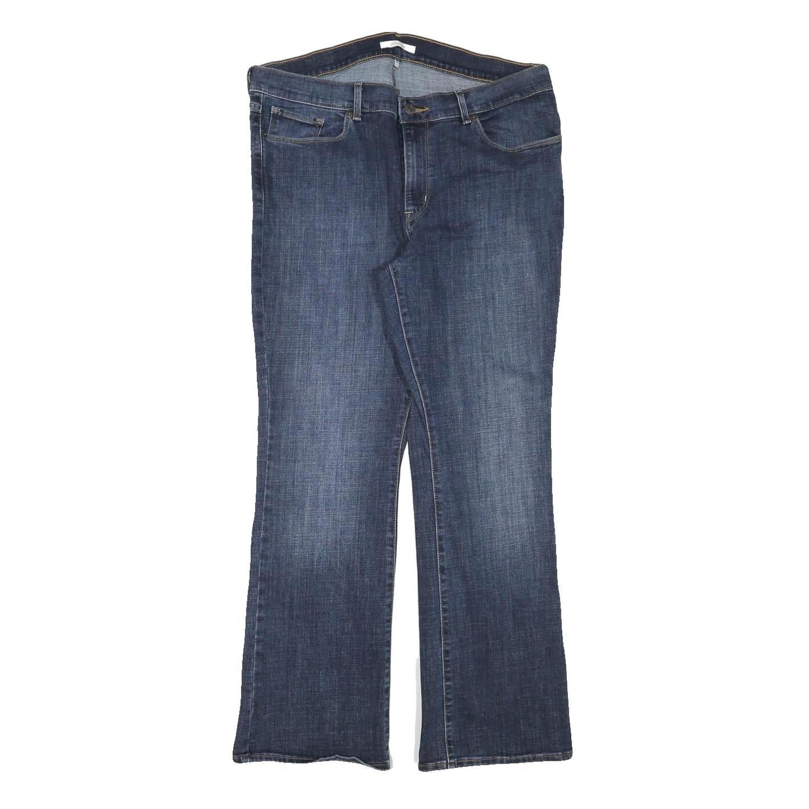 LEVI'S Womens Jeans Blue Regular Bootcut Denim Medium W35 L29 Classic Fit