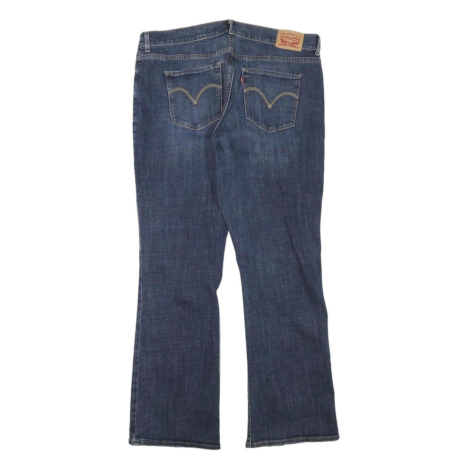 LEVI'S Womens Jeans Blue Regular Bootcut Denim Medium W35 L29 Classic Fit