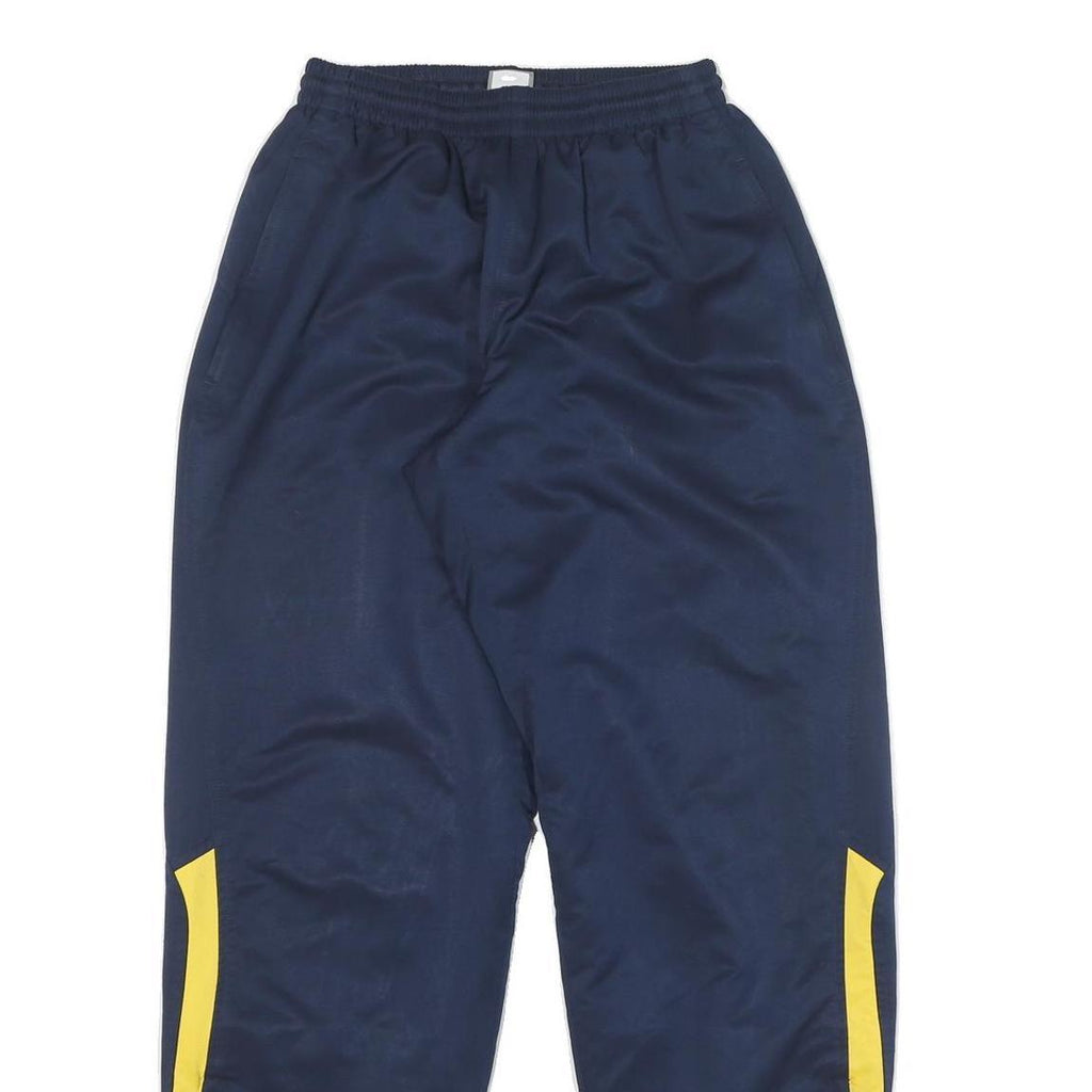 NIKE Mens Joggers Navy Blue & Yellow Regular Tapered M W24 L31 Casual Sportswear