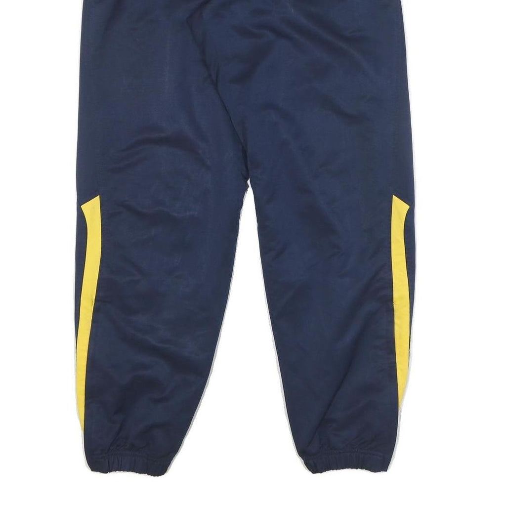 NIKE Mens Joggers Navy Blue & Yellow Regular Tapered M W24 L31 Casual Sportswear