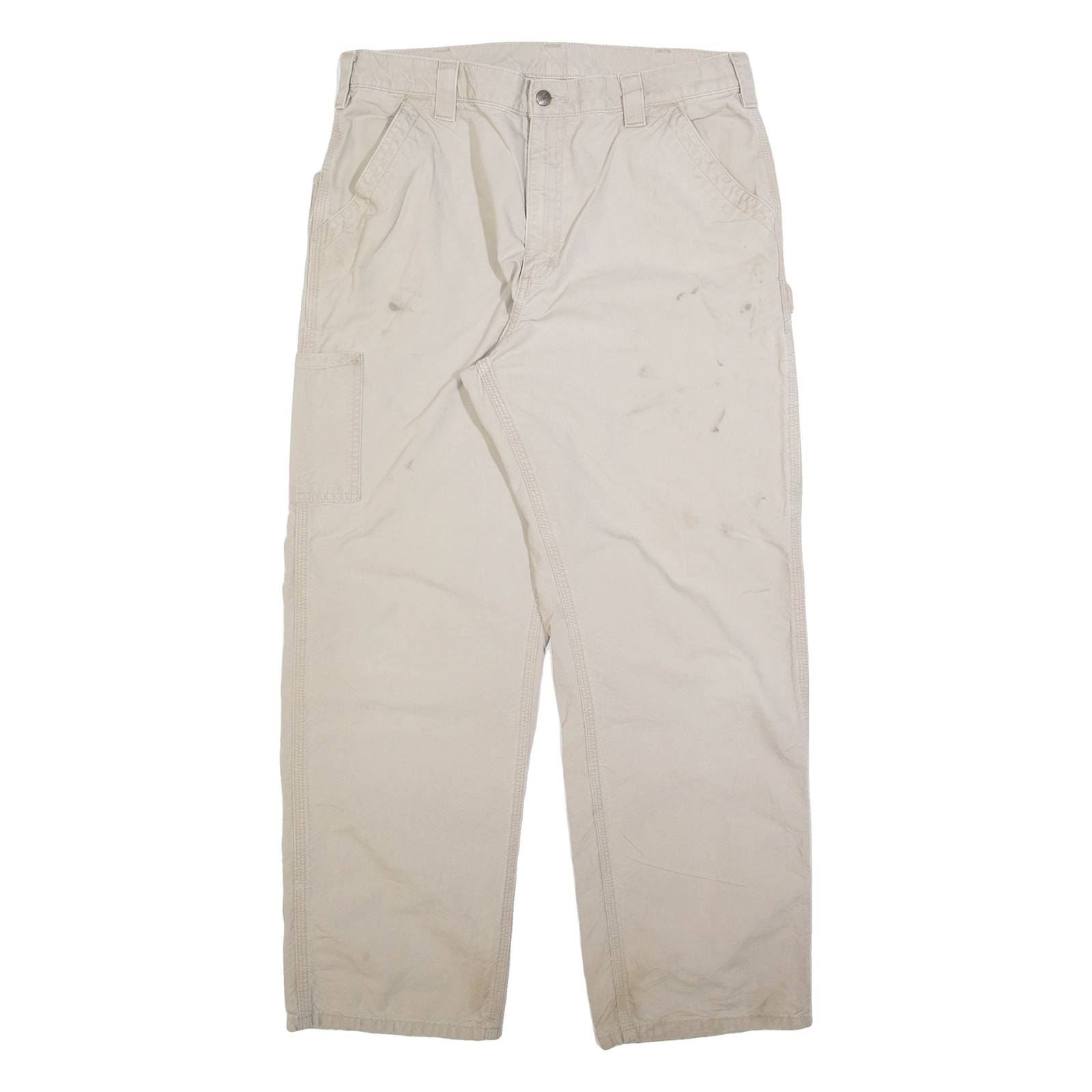 CARHARTT Mens Trousers Beige Relaxed Straight W36 L30