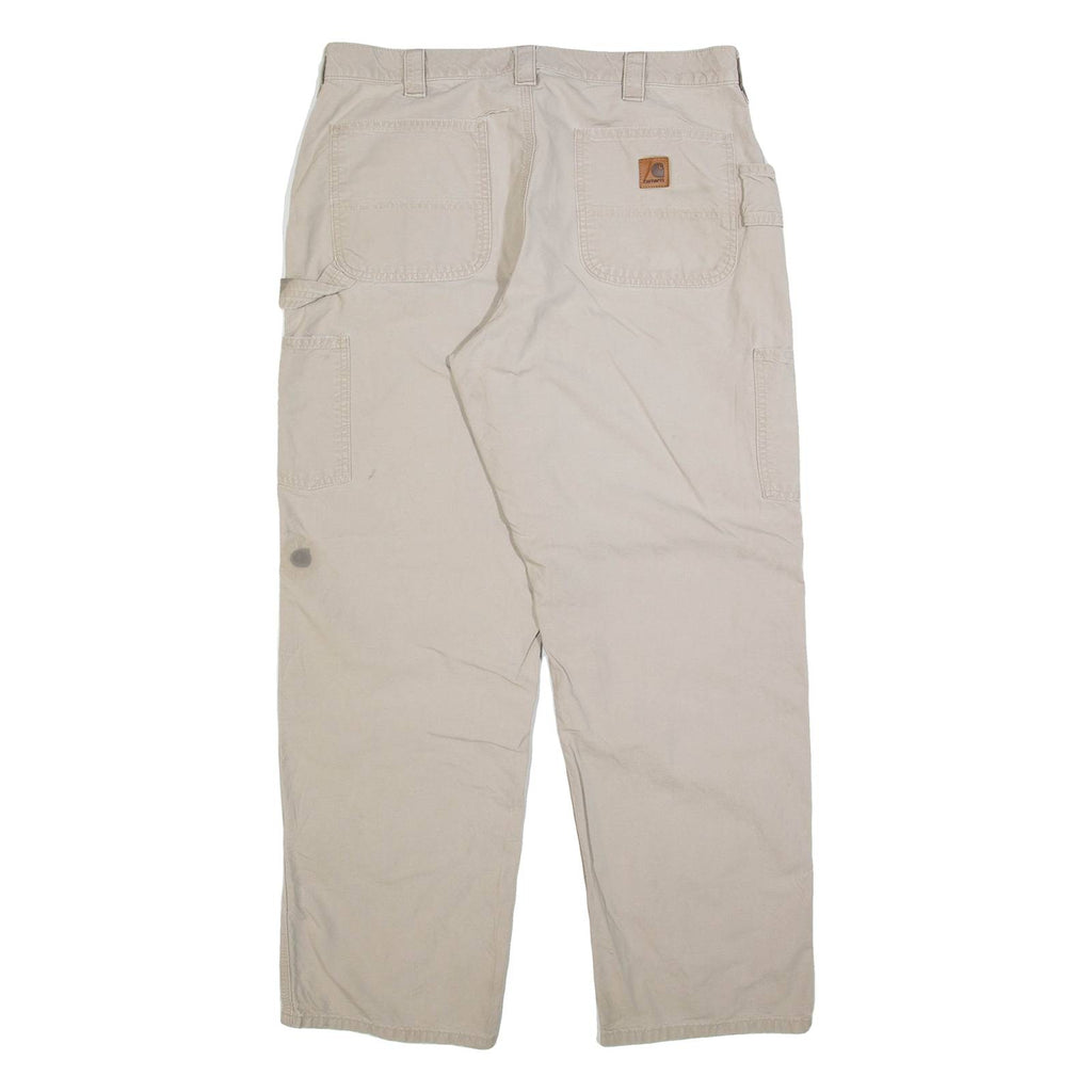 CARHARTT Mens Trousers Beige Relaxed Straight W36 L30