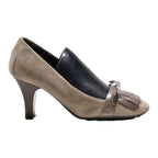 TODS Pump Heels Grey Suede Womens UK 1
