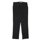 LEVI'S Womens Black Slim Skinny Denim Jeans Cotton Blend Zip W28 L27 Stretch
