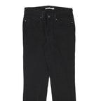 LEVI'S Womens Black Slim Skinny Denim Jeans Cotton Blend Zip W28 L27 Stretch