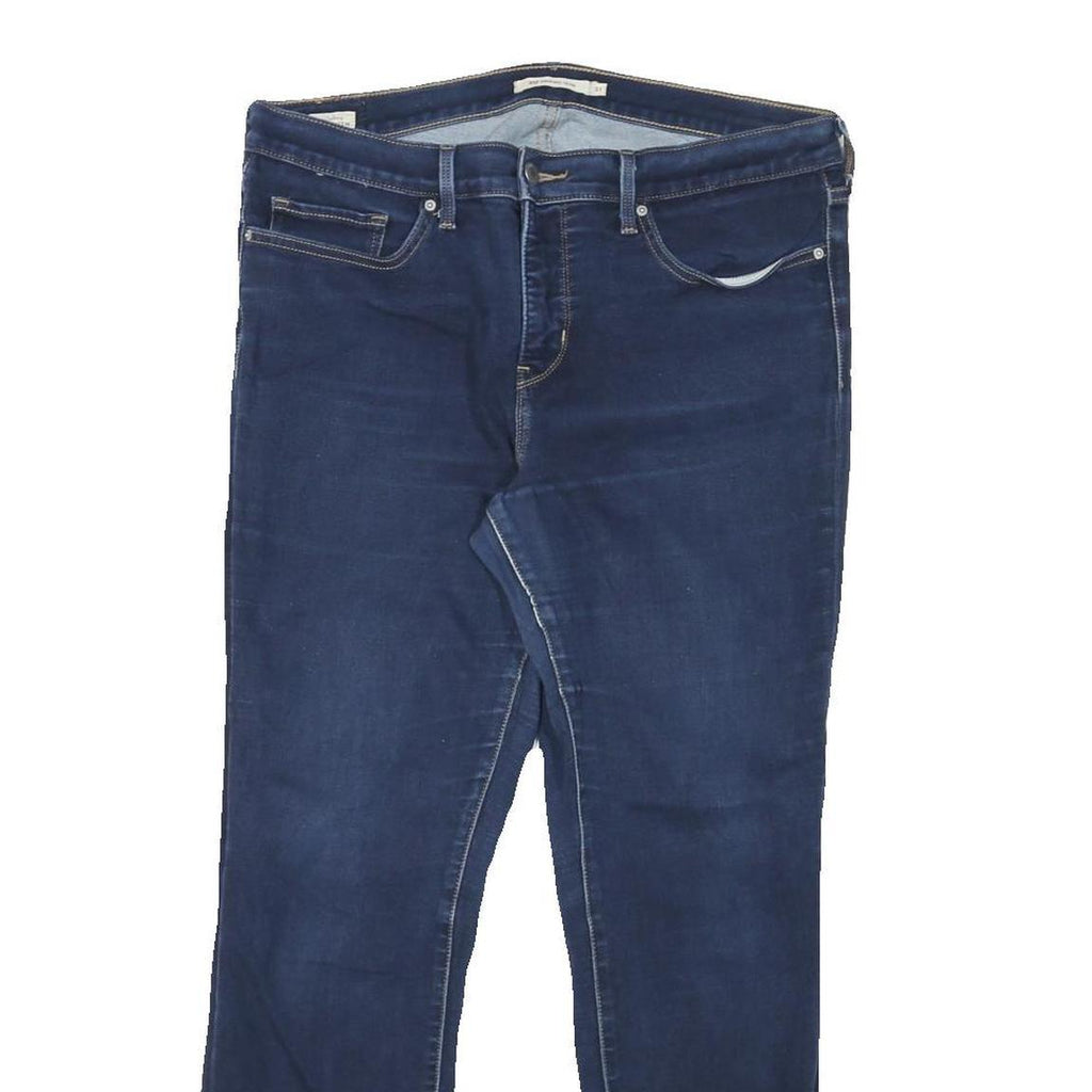 LEVI'S Womens Slim Blue Denim Slim Jeans W31 L27 Classic Cotton Blend Zip