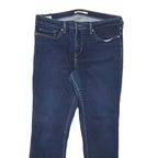 LEVI'S Womens Slim Blue Denim Slim Jeans W31 L27 Classic Cotton Blend Zip
