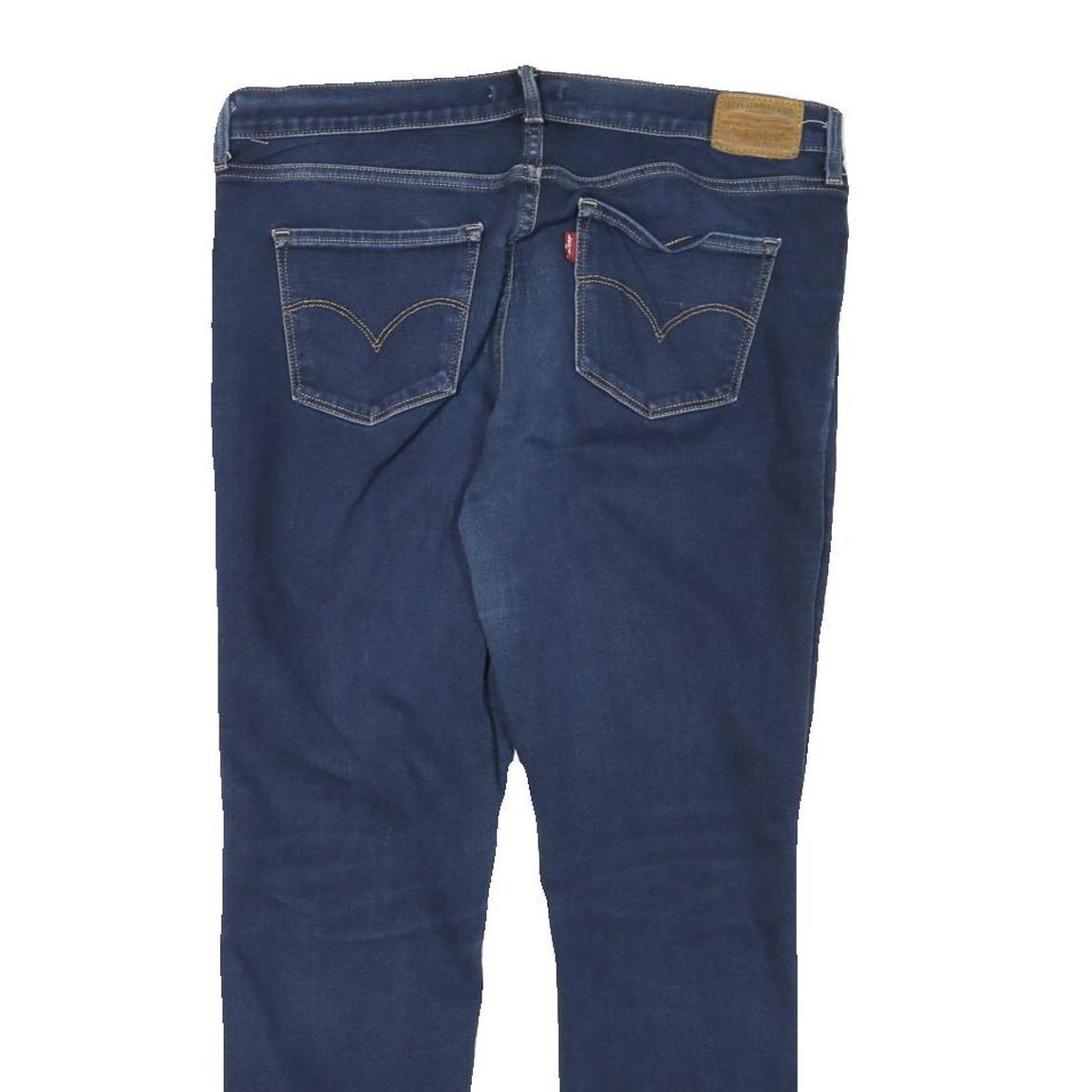 LEVI'S Womens Slim Blue Denim Slim Jeans W31 L27 Classic Cotton Blend Zip