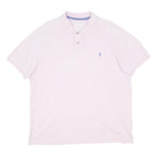 JOULES Mens Pink & Blue Logo Short Sleeve Polo Shirt XL Cotton Blend Casual