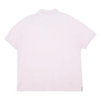 JOULES Mens Pink & Blue Logo Short Sleeve Polo Shirt XL Cotton Blend Casual