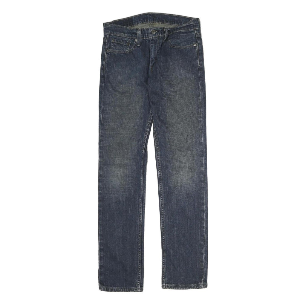LEVI'S 511 Mens Slim Blue Denim Medium W29 L32 Zip Jeans Straight Fit