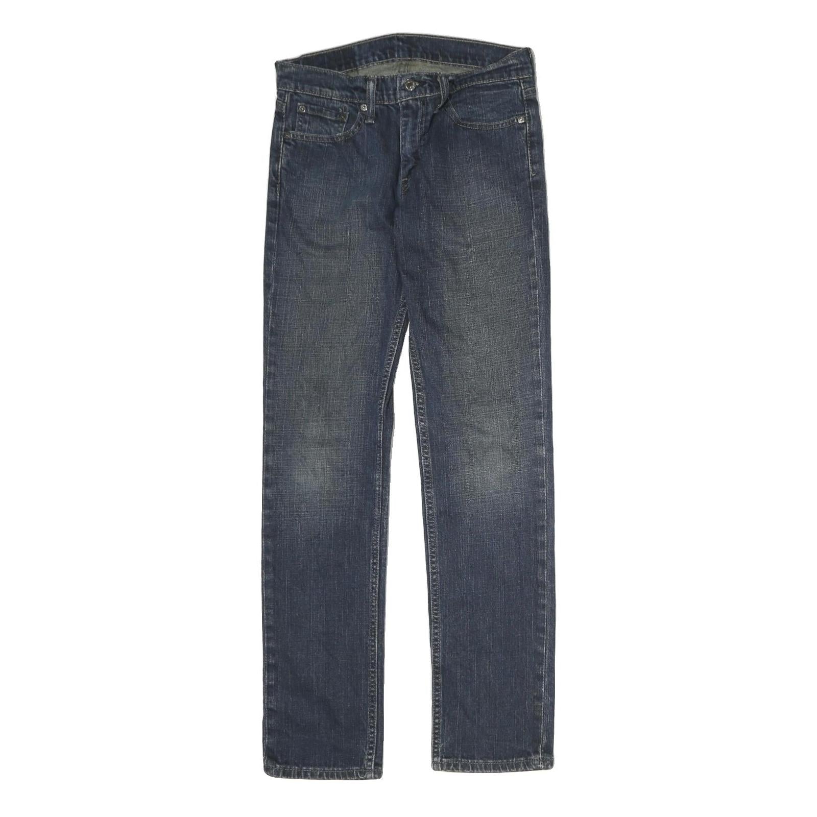 LEVI'S 511 Mens Slim Blue Denim Medium W29 L32 Zip Jeans Straight Fit