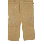 DICKIES Mens Regular Fit Beige Cotton Blend Zip Closure Jeans W32 L30 Workwear