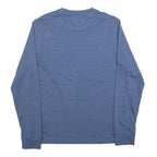 DKNY Mens Blue Long Sleeve Crew Neck T-Shirt M Polyester Blend Lightweight