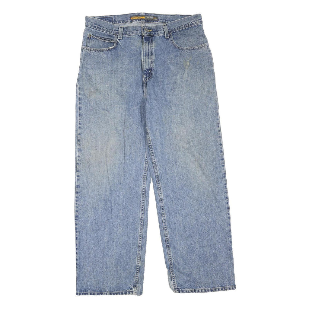 LEVI'S Mens Jeans Blue Regular Straight Denim Medium W34 L30 Classic Zip Closure