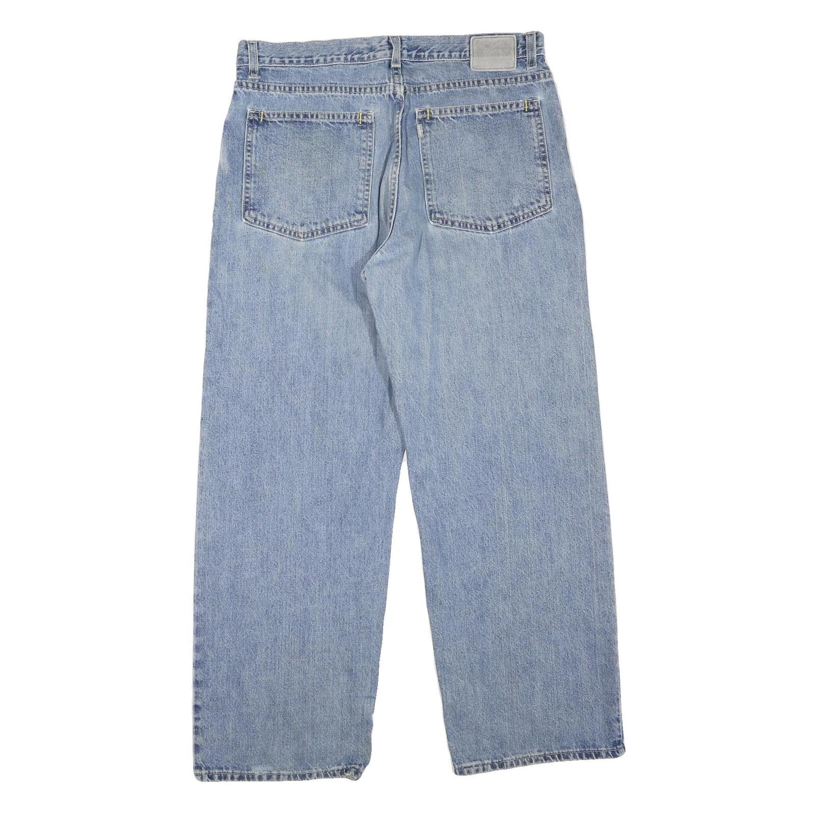 LEVI'S Mens Jeans Blue Regular Straight Denim Medium W34 L30 Classic Zip Closure