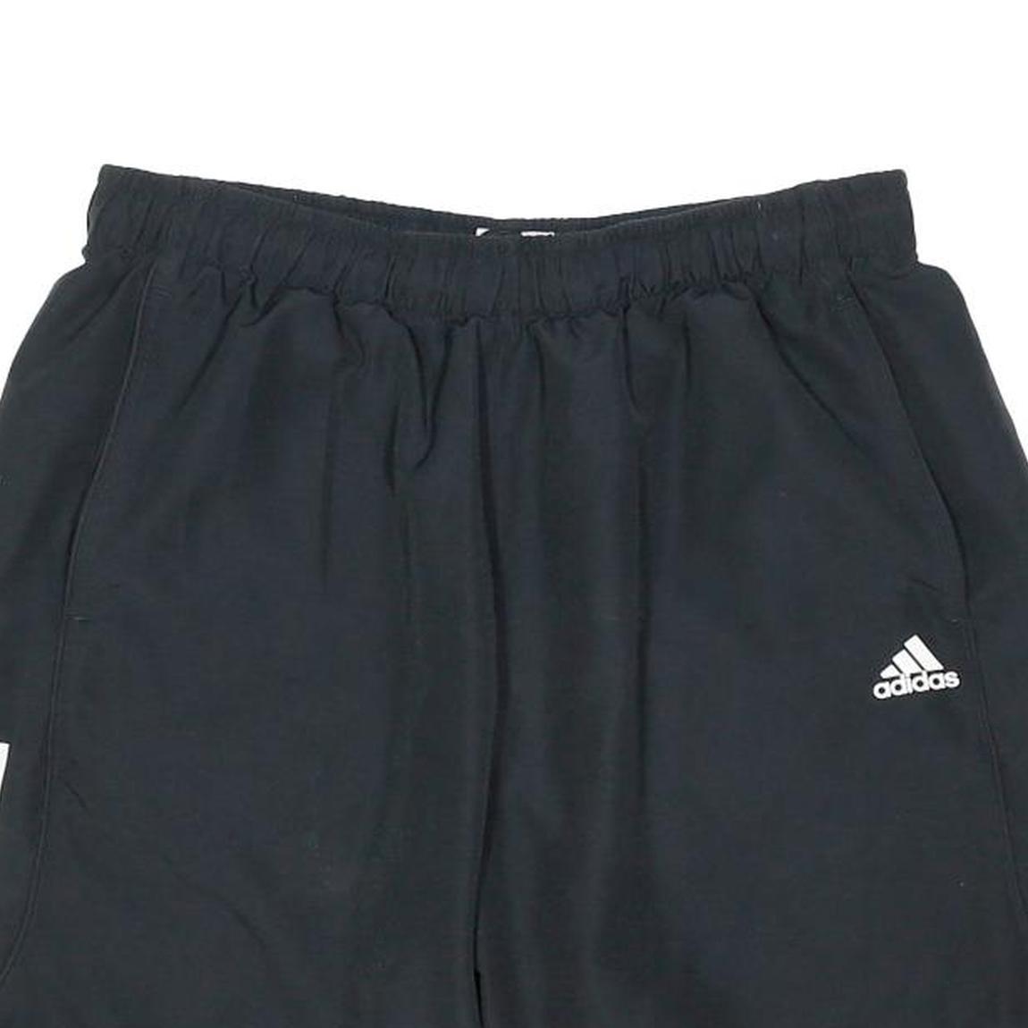 ADIDAS Mens Black Sports Casual Shorts XL W33 Polyester Blend Lightweight