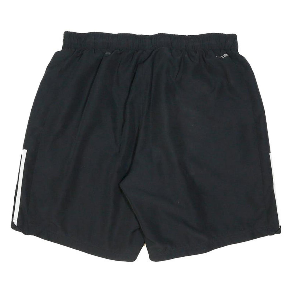 ADIDAS Mens Black Sports Casual Shorts XL W33 Polyester Blend Lightweight