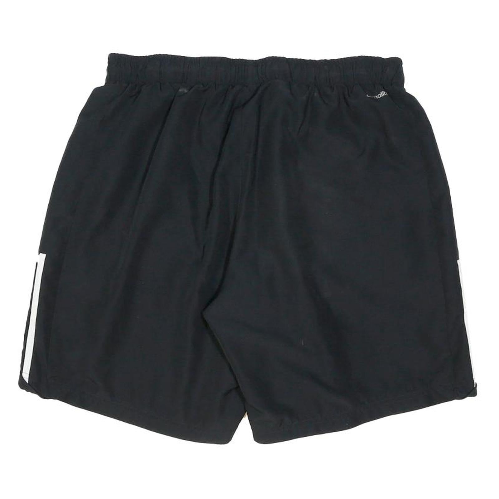 ADIDAS Mens Black Sports Casual Shorts XL W33 Polyester Blend Lightweight