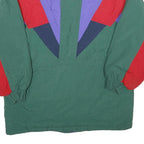 JONATHAN STONE Mens Green Red Purple Colourblock Nylon Jacket S Outdoor Zip