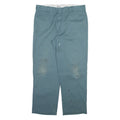 DICKIES 874 Workwear Mens Trousers Blue Regular Straight W38 L30
