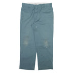 DICKIES 874 Workwear Mens Trousers Blue Regular Straight W38 L30