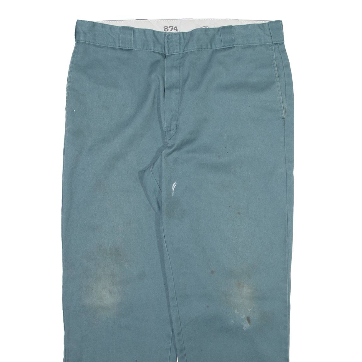 DICKIES 874 Workwear Mens Trousers Blue Regular Straight W38 L30