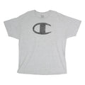 CHAMPION Mens Grey XL Cotton T-Shirt Short Sleeve Crew Neck Large Logo Print